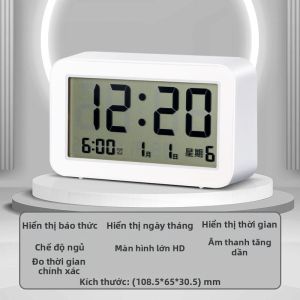 deli | Đồng Hồ Báo Thức Im Lặng Cho Học Sinh Và Trẻ Em