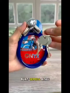 Gembok Kunci Kabel 65cm 70cm / Cable Lock Kunci Sepeda Motor Helm Pagar / Pengunci Kawat Serbaguna - GP Mall