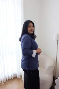 LIMITTES Baju Blouse Outer Atasan Kemeja Korea Kantor Renda Lengan Panjang Wanita - SRIMBY Tuin Blouse
