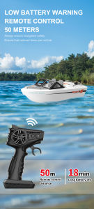 RC Boats High Speed Jet Boat Remote Control Speed Boat Brushless RC Boat with Control Panel and Seats