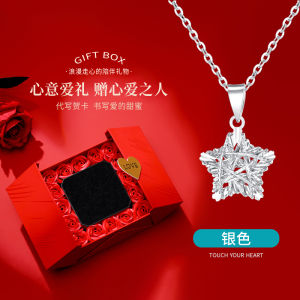Vanilla Wish Star Necklace Pure Silver Womens Style 2025 New High-End Pendant Birthday Valentines Day Gift for Girlfriend