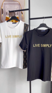 Áo Thun Cổ Tròn SIMPLY Tay Ngắn Vải Cotton Co Giãn 4 Chiều Form Regular Fit - TUTEE