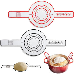Silicone Bread Sling for Dutch Oven Reusable Baking Mat with Long Handles Non-Stick Sheet Liners for Transferable Dough Pastry