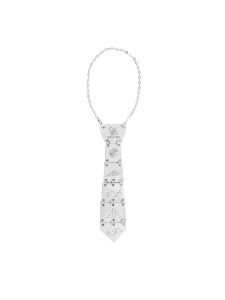 Advanced Skeleton 3D Metal High-End Tie Retro Necktie Necklace for Men And Women Show Model Casual Style Mixed Fabric Lining