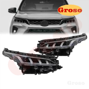 2016-2024 For Toyota Fortuner LED Headlight For Fortuner 16-24 (Left+ Right)/Pair LED Type RGB Type