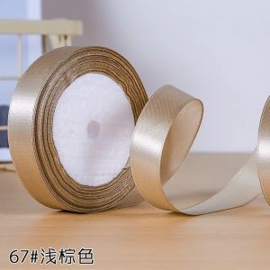 22meters/roll 2cm Faced Satin Ribbon Fashion Color For DIY  Silk Satin Ribbons Crafts Bow Handmade Gift Wrap Party Wedding