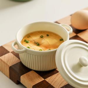 Versatile Ceramic Baking Bowl with Lid and Handles