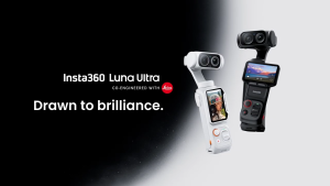 Insta360 Luna Ultra- Handheld Pocket 8K Gimbal Camera with Dual Lenses and Detachable Screen Display