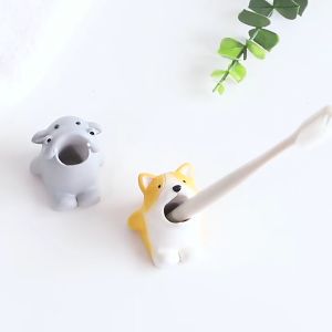 Kệ để bàn chải đánh răng hình thú hoạt hình sáng tạo / Giá đỡ bàn chải đánh răng động vật dễ thương / Thú giữ bút đáng yêu / Thú giữ bàn chải cute