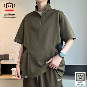 Paul Frank | Summer Lightweight Casual Loose Fit Ice Silk Polo Shirt Man