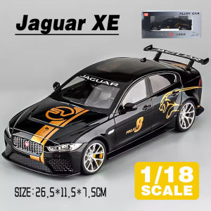LEO 1:18 JAGUAR XE SV Project 8 Metal Alloy Toys Car Model Diecast Vehicle For Boys Kids Simulation Sound Light Effect Gift Hobbies Collection