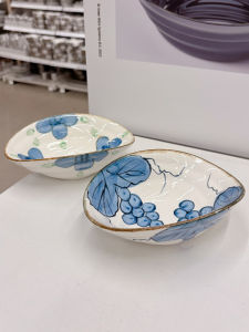 Bát Tráng Men Vẽ Tay Bằng Gốm Sứ Cổ Điển Dùng Cho Tiệc Sáng Bát Đựng Thức Ăn Nhẹ Bát Tròn Miệng Nhỏ 16cm Phong Cách Nhật Bản