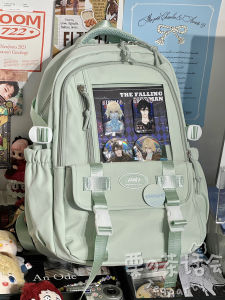 Cute Transparent B Bubble Backpack Large Capacity Casual Style Double Shoulder Bag for Women Student Japanese INS Matching Backpack