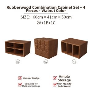 DONGMU | Vintage Large Capacity Modular Storage TV Cabinet