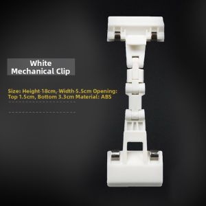 Double Head Price Tag Clamp Transparent POP Ad Label Holder