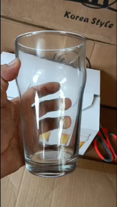 Bộ 6 Cốc Bia Thủy Tinh Miệng Rộng Dung Tích Lớn 600 ML Trong Suốt Cao Cấp