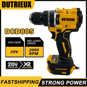 Fit DEWALT DCD805 Brushless Impact Drill Cordless Electric Screwdriver Multi-Function Hand Drill 20V Rechargeable Power Tool