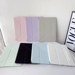 Vỏ Bảo Vệ Cho iPad 11 M2 M3 Thế Hệ Thứ 10 Air4/5/6/7/8 Pro 11 Mini 6/7 Tương Thích Với M4 Vỏ Giả Da Chống Nước Chống Rơi
