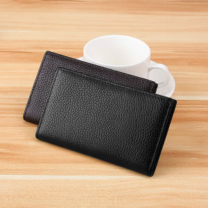 Soft Thin Real Leather Card Holder Men and Women Credit Card VIP ID Cases Slim Simple Wallets