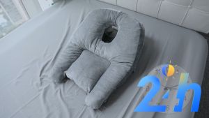 Comfort-Fit Post-Surgery Massage Pillow for Facial Recovery