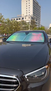 READY STOCK!!! Car Sunshade Reflective Laser Windshield Sun Shade UV Protection Foldable Sun Block Cover 镭射汽车遮阳挡