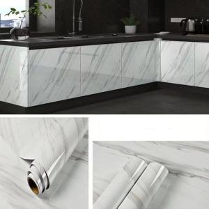 55cm marble self-adhesive wall sticker PVC waterproof and oil proof wallpaper living room kitchen cabinet decorative wallpaper