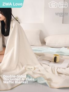 ZUOWEIAI | Air Conditioning Summer Blanket Shawl for Napping and Couch Cover