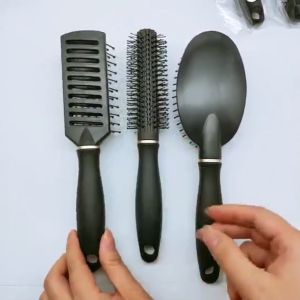Lược tròn bán nguyệt hỗ trợ sấy tạo kiểu massage da đầu tạo phồng tóc chống tĩnh điện-HAUSE