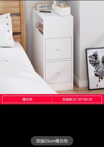 Ready stock in Malaysia Small Storage Locker Multi-functional can be used as Bedside Table mini cabinet slim bedside table side for bedroom table