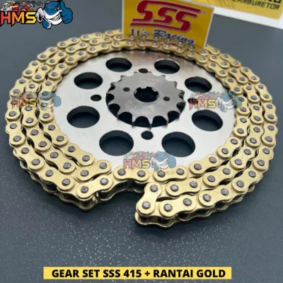 Gir Set SSS Gear Set Sss 428 415 Vixion Vixion Nvl Vixion New Mx King Byson R15 V2 Mx King Xabre Rantai Gold 428H 415H
