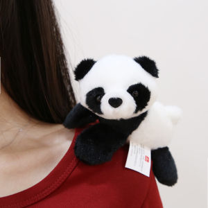 Stand Shoulder Little Doll Tiger Doll Plush Toy Penguin Cartoon Lying Shoulder Magnetic Panda Giraffe Gift