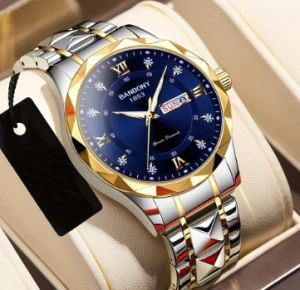 Thương hiệu Thụy Sĩ doanh nhân mới đồng hồ chống nước dạ quang nam cao cấp Tự động đồng hồ thạch anh Đồng hồ kèm lịch nam