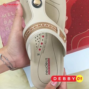 NEUCLEUS JENNIFER 01 Sendal Wedges Wanita