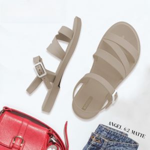 Casual MonoBo Sandals Z-Strap Flat Bottom Womens Shoes Versatile Roman Style Fashionable Slip-On Low Heel Rubber Outsole