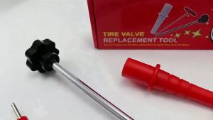 Tire Valve Core Tool Set for Cars and Motorcycles with Easy Screw On Assembly for Quick Valve Stem Replacement