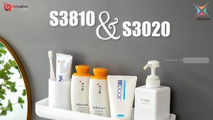 Oxihom B3810 Rak Gantung Kamar Mandi Rak Dapur Rak Tempel Plastik Rak Handuk Rak Sabun