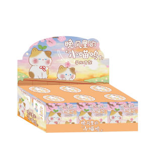 52TOYS | Mô Hình Mèo Con Dễ Thương Bằng Nhựa Resin - Hộp Quà Bí Mật - Thiết Kế Gió Chiều - Giá Đỡ Điện Thoại Hình Mèo - Đồ Trang Trí Bàn Làm Việc - Đồ Trang Trí Nhà Cửa Dành Cho Người Yêu Mèo
