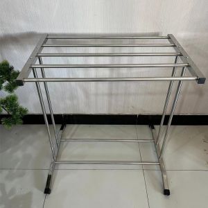 ราวตากผ้า สแตนเลส ฐานรูปตัว T หนาแข็แรง 4/5 เส้น รับน้ำหนักดี ราวตากผ้าขนหนู เสื้อผ้า ฟรีค่าจัดส่ง