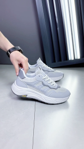 Sepatu Newrun Elvarin Sepatu Import Sport Casual Hitam Abu-Abu Coklat Muda Bahan Berkualitas Kekinian