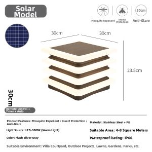 Solar Waterproof Pillar Light