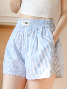 Comfortable Diary Cotton Shorts for Women High Waist A-Line Breathable Casual Pants with Pocket for Summer Size: 1-12