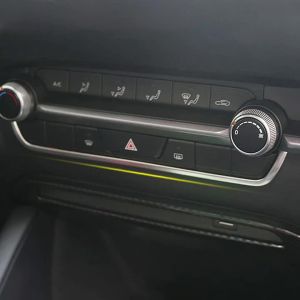 For Mazda 3 BP Alexa 2019 2020 2021 2022 2023 2024 2025 Car Central Control Conditioner Trim Cover Stainless Steel Accessories