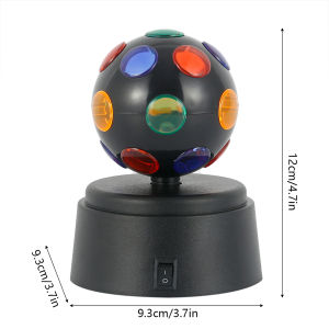 Rotating Flash Stage Light Round Ball Lamp Colour Night Light for Home Birthday Party Disco Bar Flashing Effects Ambient Lantern