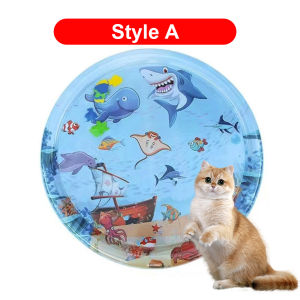 DUDU Pet Water Sensory Playmat for Cats Cat Kicker Toys Self Play MatInteractive Toys for Cats to Play Alone