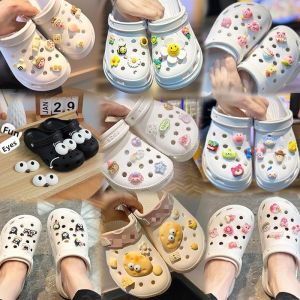 MONLEYTA | Adorable DIY Cartoon Shoe Flowers Decorative Buckle Slippers Accessories For Children Crocs Hole Shoes Cute Sandals Parts