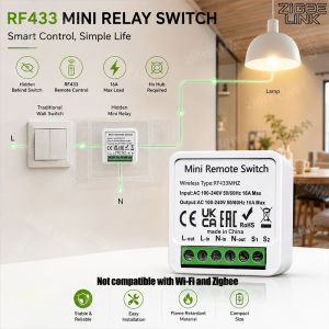 other | RF433MHz 16A Mini Smart Relay Receiver Switch AC100-240V 2 Way Control DIY Home Automation Module For Household LED Lamp System