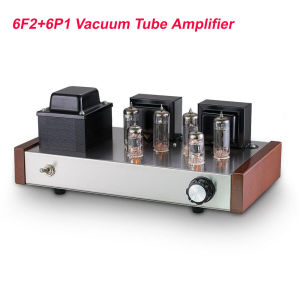 【Free shipping】HiFi 6F2+6P1 Vacuum Tube Amplifier Stereo Class AB Push-pull Power Amp Germany WIMA 12W+12W Brushed stainless steel Type A Audio accessories