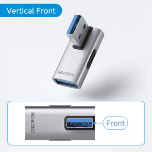 Hagibis USB 3.2 Adapter 90 Degree Right Angle USB A Male to Female Connector OTG Adapter Cable Extender for Laptops Charger PC