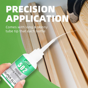 Jxvx 1-5Pcs 502 Hydroacrylate Quick-Drying Instant Strength Adhesive Metal Wood Rubber Leather Adhesive Strength Liquid Glue Tool