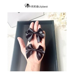 5cm Mini Bow Brooch Vest Accessories Sweetheart Style Pin Black White Socks DIY Accessories Real Shot